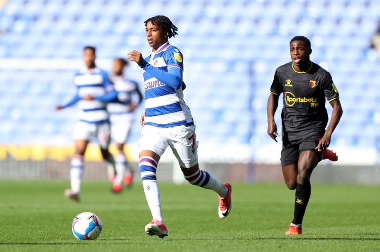 Reading's-Michael-Olise-in-action-against-Watford