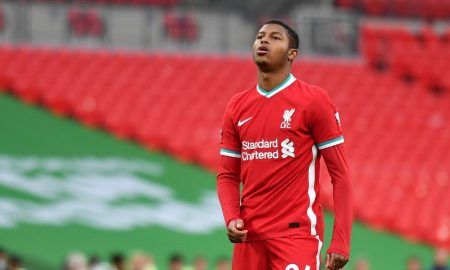 Liverpool's-Rhian-Brewster-looks-dejected