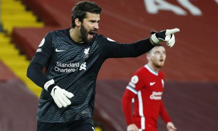 Liverpool's-Alisson-reacts