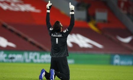 Liverpool's-Alisson-celebrates-after-the-match