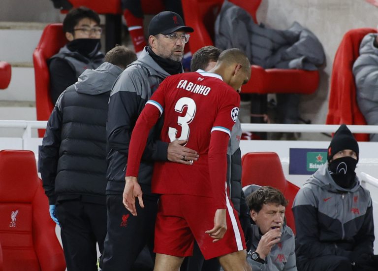 Liverpool's-Fabinho-with-manager-Jurgen-Klopp