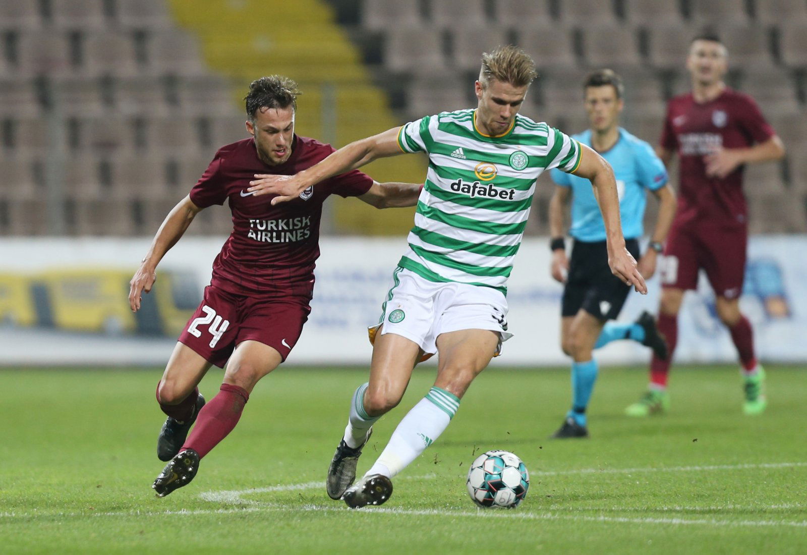 Celtics-Kristoffer-Ajer-in-action