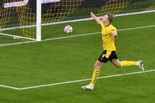 Borussia-Dortmunds-Erling-Braut-Haaland-celebrates-scoring-their-second-goal