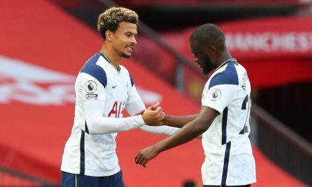 dele alli and tanguy ndombele in action for spurs.