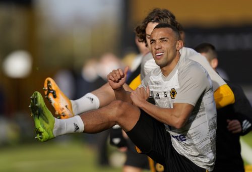 Wolverhampton-Wanderers'-Marcal-during-the-warm-up