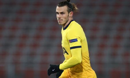 gareth bale in europa league action for spurs