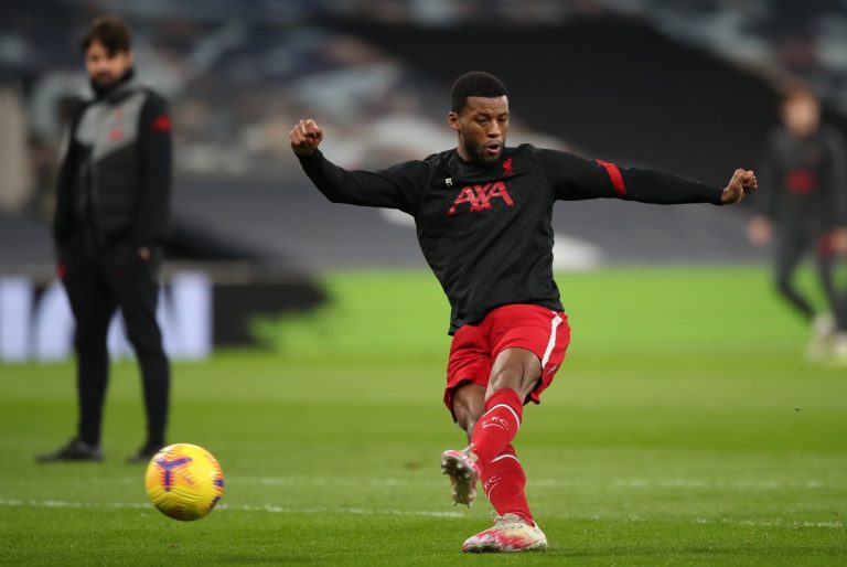Liverpool: Fans applaud Georginio Wijnaldum during West Ham encounter