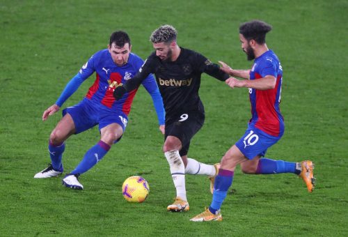said benrahma in action for west ham against crystal palace