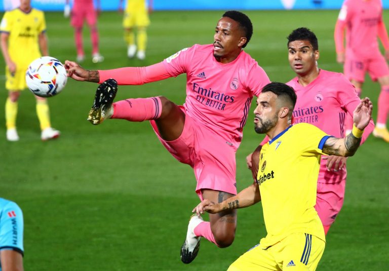 tottenham target eder militao in action for real madrid