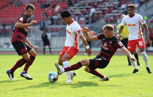 west ham target hwang hee-chan in action for rb leipzig