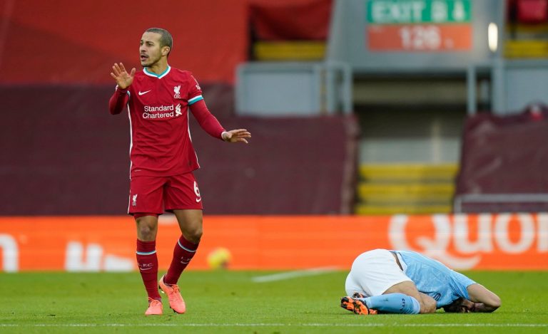 Liverpool: Fans criticise Thiago Alcantara during Manchester City encounter