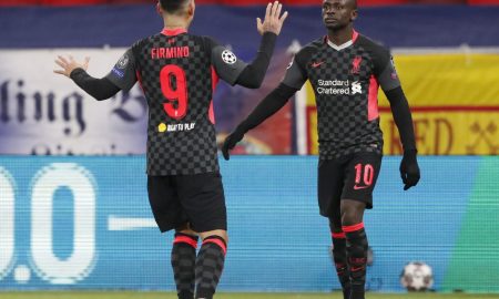 Liverpools-Sadio-Mane-celebrates-scoring-their-second-goal-with-teammate-Roberto-Firmino
