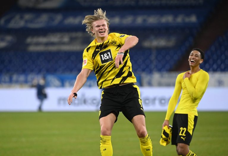Borussia-Dortmund's-Erling-Braut-Haaland