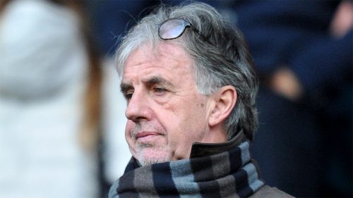 Mark Lawrenson Glasses on Head Close Up
