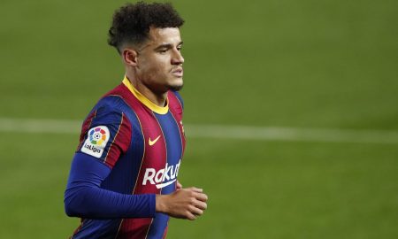 philippe coutinho in action for barcelona