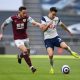 Burnley midfielder Josh Brownhill battles for the ball