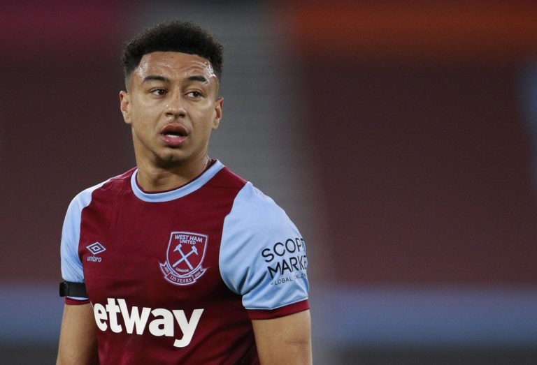 west ham star jesse lingard in action