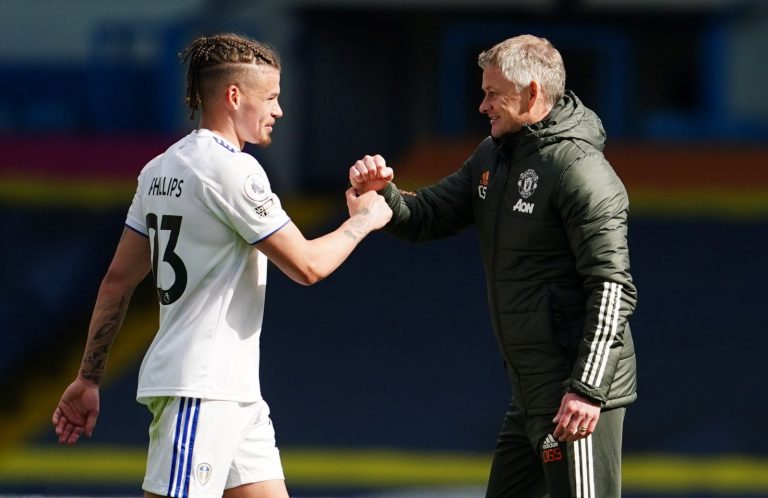 Kalvin Phillips and Ole Gunnar Solskjaer