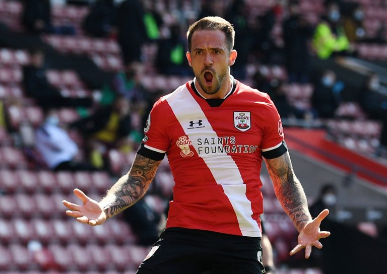 Danny Ings celebrates scoring for Southampton