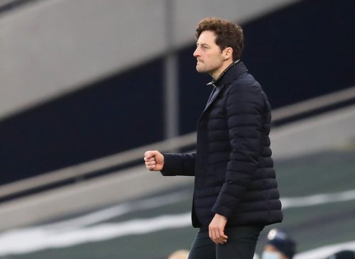 Ryan Mason on the touchline for Tottenham