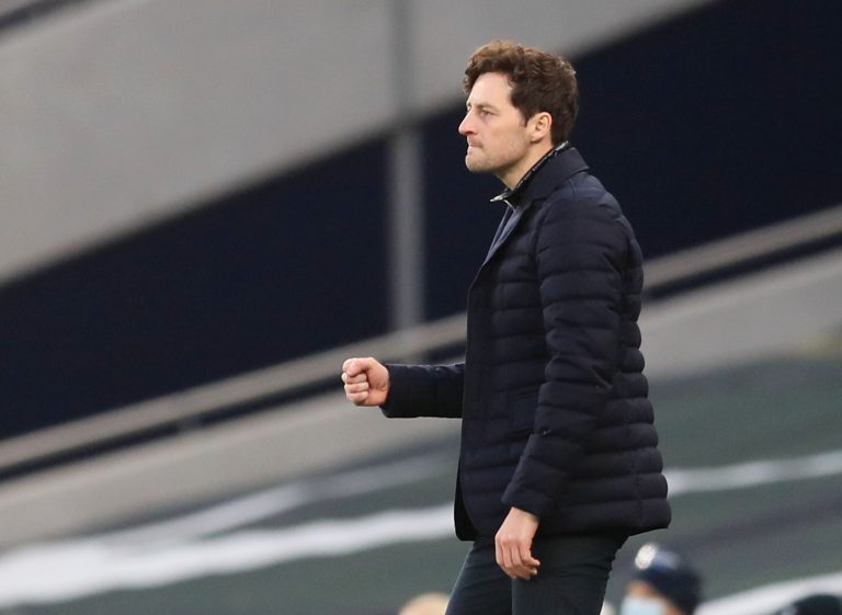 Ryan Mason on the touchline for Tottenham