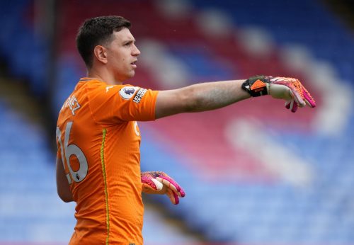 Aston Villa goalkeeper Emiliano Martinez