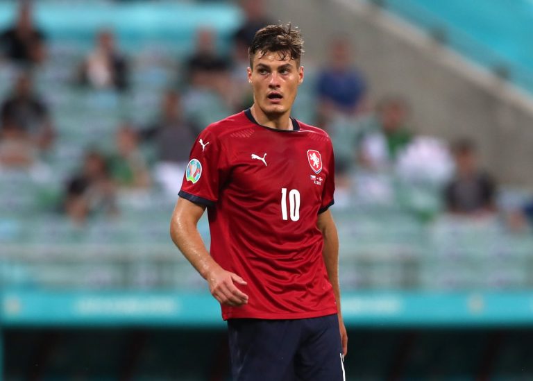 patrik schick in action for czech republic