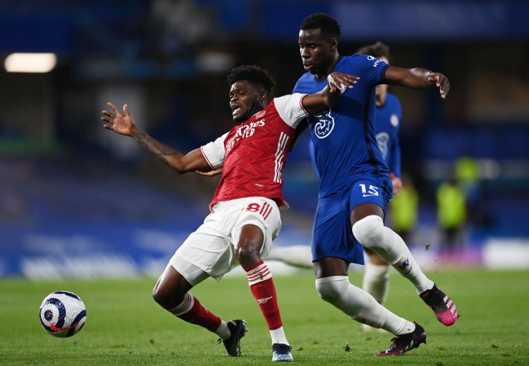 kurt zouma challenges thomas partey