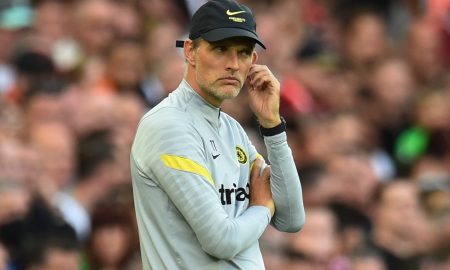 Thomas Tuchel on the touchline for Chelsea