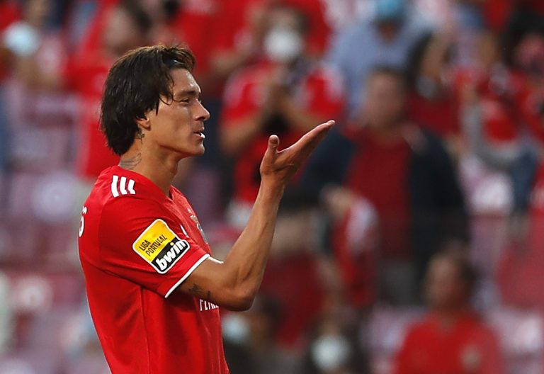 Darwin Nunez celebrates Benfica goal