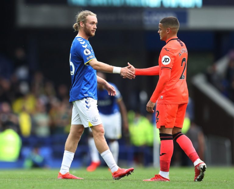 Everton: Tom Davies likely out for one or two months