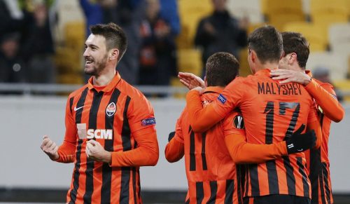 Facundo Ferreyra celebrating Shakhtar Donetsk