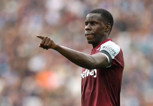 Kurt Zouma applauds West Ham United fans