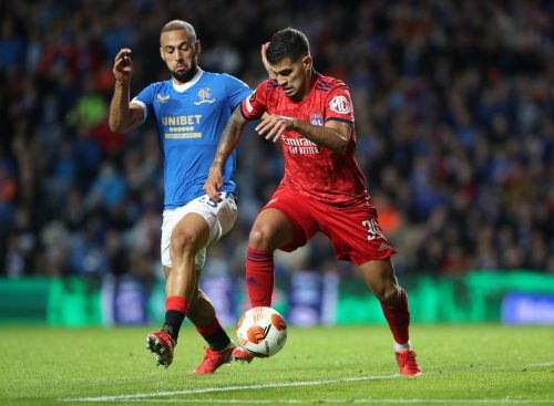 Kemar Roofe chases down the ball for Rangers