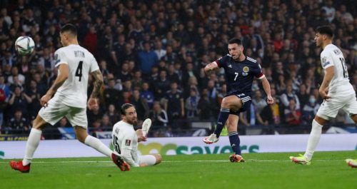 John McGinn scores for Scotland