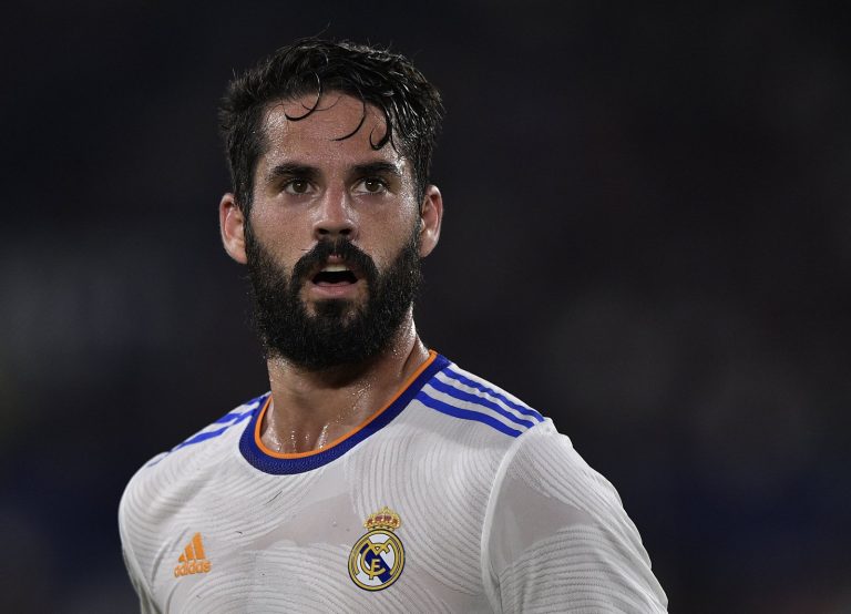 Isco competing for Real Madrid
