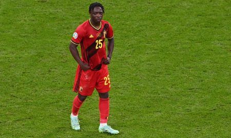 Jeremy Doku in action for Belgium