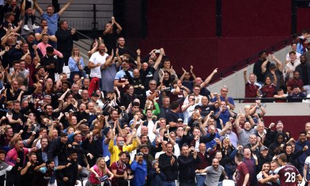 west ham fans at old trafford