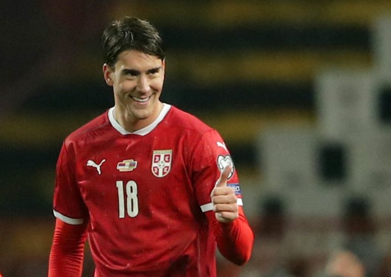 dusan-vlahovic-celebrates-scoring-for-serbia