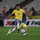 Reported Newcastle target Lucas Paqueta in action for Brazil