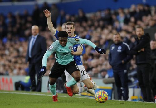tariq lamptey in action for brighton