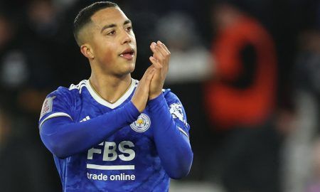 Youri Tielemans in action for Leicester City