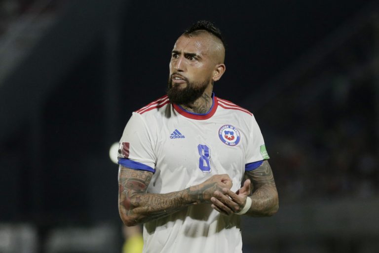 arturo vidal in action for chile