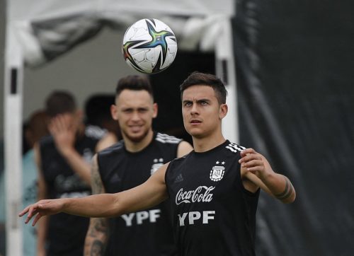 paulo dybala training with argentina
