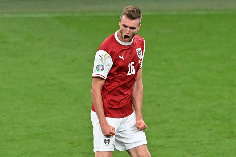 Reported Newcastle target Sasa Kalajdzic celebrates