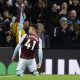 Aston Villa midfielder Jacob Ramsey celebrates