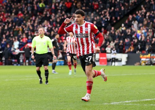 Morgan Gibbs-White during his loan spell at Sheffield United