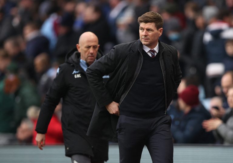 Aston Villa manager Steven Gerrard
