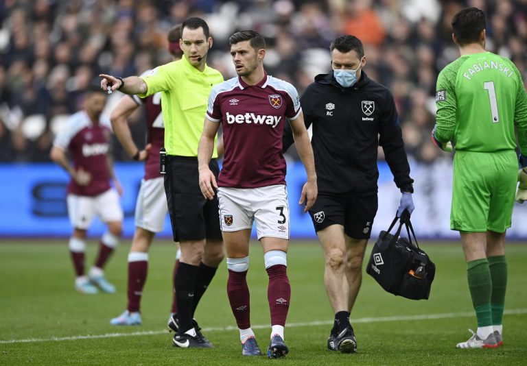 West Ham: Aaron Cresswell could be a doubt for Sevilla clash