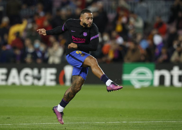 Memphis Depay of FC Barcelona